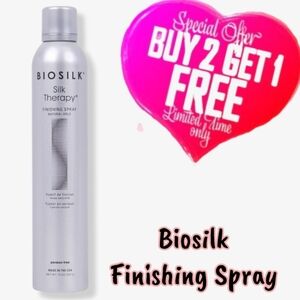 Biosilk Paraben And Gluten Free Finishing Styling Spray For Hair W Silk Protein